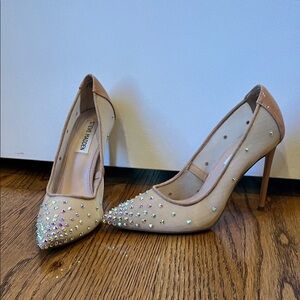 Steve Madden Nude Studded Heels